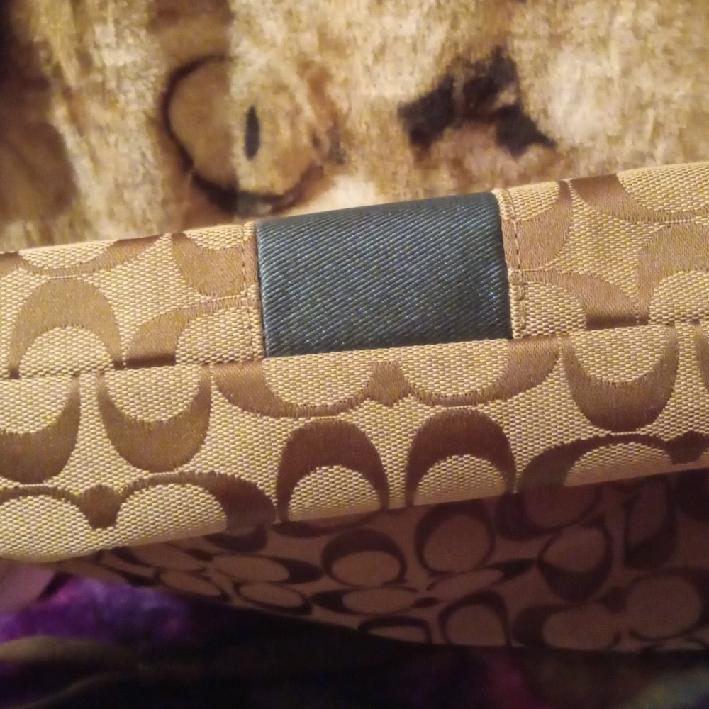 Coach Khaki Canvas And Leather File Bag NWT - Picture 10 of 11